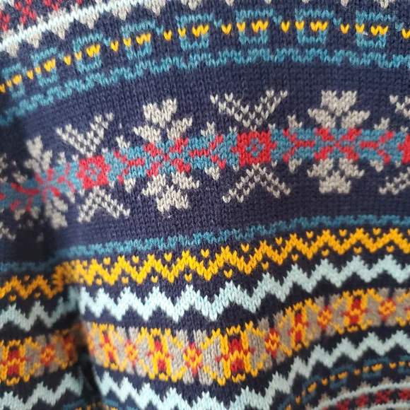 Club Room Men's Colorful Fair Isle Crewneck Sweater - Picture 3 of 5